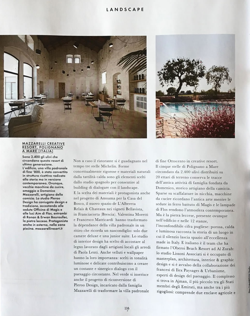 Pleroo - Articolo Elle Decor Italia novembre 2017